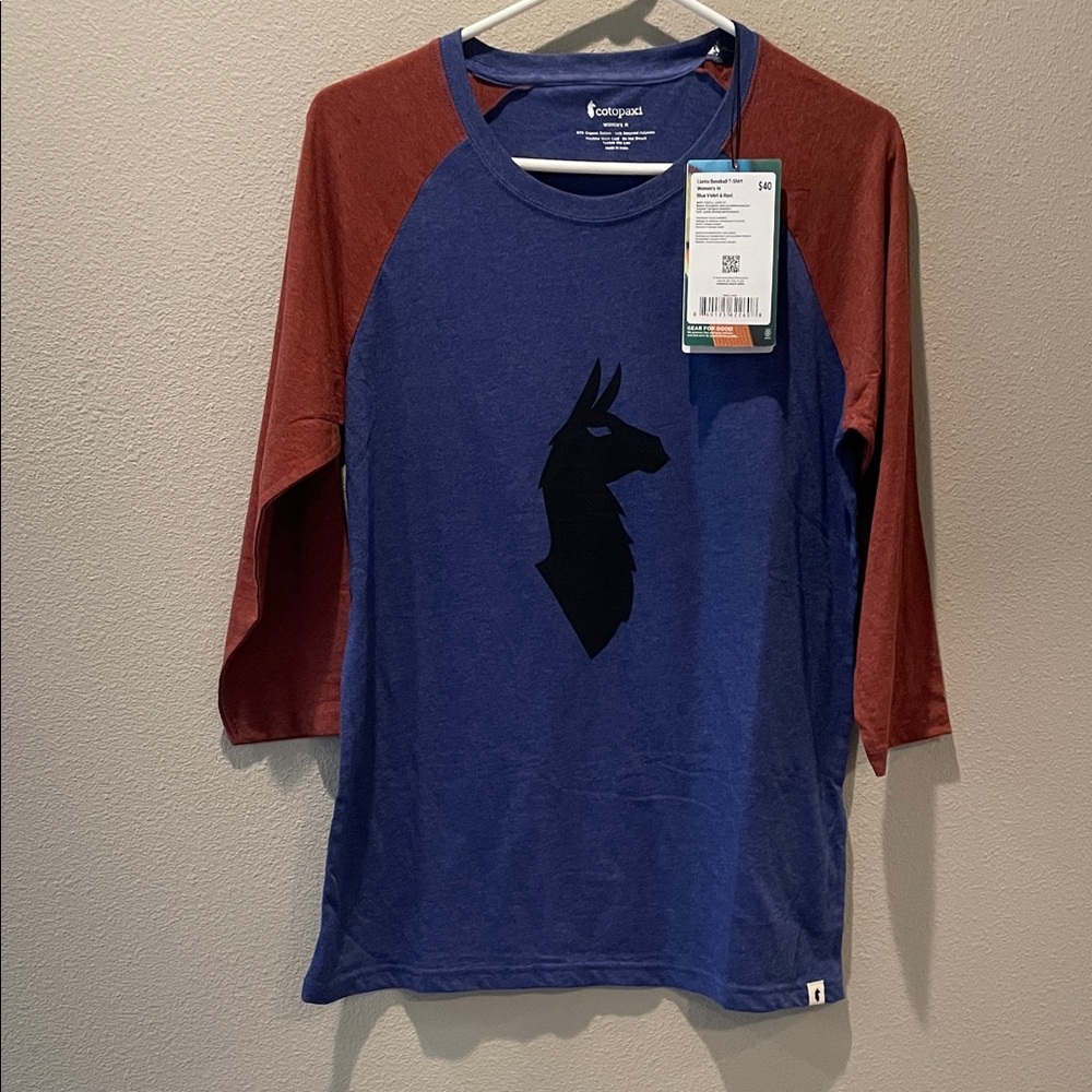 Cotopaxi Blue and Maroon Raglan Shirt